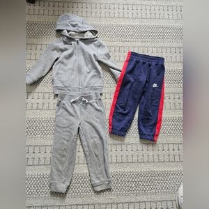 Joe Fresh 3T Toddler Boy Sweatsuit + Nike Kids Sweatpants Jogger
